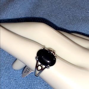 Natural Stone Stainless Steel Ring